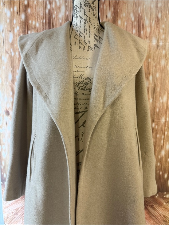 Fuller and Hillman of Kingsport Jackets & Blazers - Vintage 1940s-1960’s Open Front Draped Coat in Beige fuller and Hillman